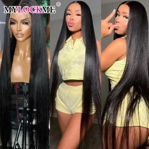 Lijmloze Pruik Rechte Kant Voorkant Pruik Menselijk Haar 6X4 5X5 13X4 13X6 Lace Frontale Pruik Klaar Om Kant Pruik Te Dragen Geen Lijm 180 Dichtheid