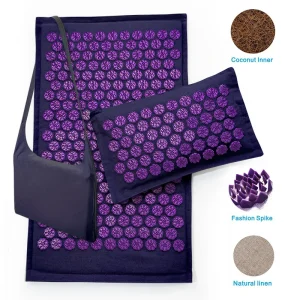 Spike Mat Acupressuurmat, Massagemat Acupunctuur Kussenset Yogamat Naald Verlicht rug, nek en ischias Pijn, Ontspannen Spieren