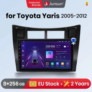 Junsun V1 Plus Autoradio Voor Toyota Yaris 2005 - 2012 Draadloze Carplay Android Auto Intelligente Systemen Geen 2 Din 2din Dvd