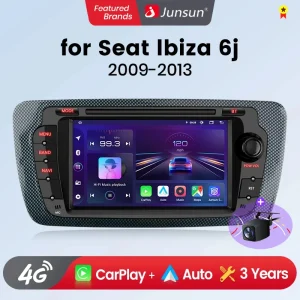 Junsun Draadloze Carplay Voor Apple Android Auto Autoradio Voor Seat Ibiza 6j 2009 2010 2011-2013 Gps Multimedia Stereo Touchscreen