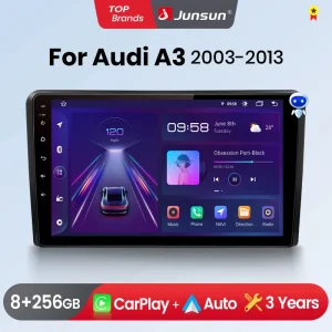 Junsun Draadloze Carplay Android Auto Autoradio Voor Audi A3 8P 2003-gps Intelligente Systemen Stereo Multimedia Autoradio
