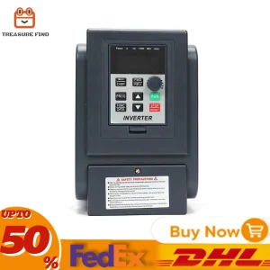 Enkelfasige Frequentieomvormer Universele Variabele Frequentie Aandrijfinverter Hoog Koppel Hoge Precisie Intelligente 750W