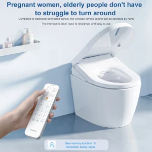 Smartmi Smart Verwarmde Bidet Wc-Bril Met Afstandsbediening Warm Lucht Droger Water Windtemperatuur Instelbaar