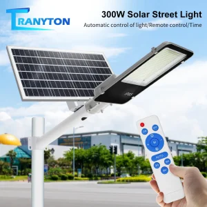 High Power Solar Straat Super Fel Licht 300W Met Aluminium Zonnepaneel Met Afstandsbediening Oudoor Tuin Solar Muurlamp