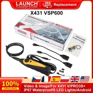 LANCERING VSP-600 Borescope-inspectiecamera IP67 Waterdichte VSP600-videoscoop 5,5 mm 6 LED-licht voor USB-endoscoop uit de X431-serie