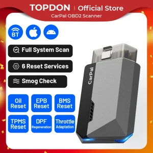 Topdon Carpal Obd2 Scanner Voor Auto Alle Systeem Diagnostisch Hulpmiddel Voertuig Gezondheid Controle Smogaccu Test Ios Android Bt 5.0