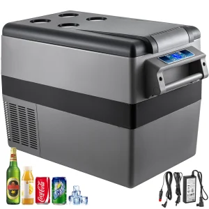 SucceBuy 20L 22L 35L 45L 55L Auto Koelkast Mini Koelkast Vriezer Draagbare Compressor Koeler DC 110-240V Ijsbox voor Camping