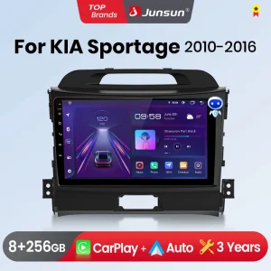 Junsun Draadloze Carplay Android Auto Autoradio Voor Kia Sportage 3 2010-2016 Gps Intelligente Systemen Stereo Multimedia Autoradio