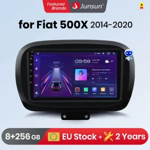 Junsun V1 Plus Autoradio Voor Fiat 500x 2014 - 2020 Draadloze Carplay Android Auto Intelligente Systemen Geen 2 Din 2din Dvd