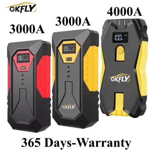 GKFLY 3000A Hoge Capaciteit 59.2Wh 12V Jump Starter Draagbare Startapparaat Power Bank Autolader Voor Auto Batterij Booster
