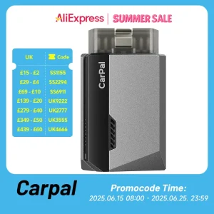 TOPDON Carpaal OBD2-scanner voor auto Alle systeemdiagnosetool Voertuiggezondheid Controle Smog Controleer batterijtest IOS Android BT 5.0