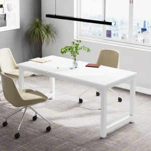 Tribesigns Modern Computerbureau, 63X31.5 Inch Groot Bureau Bureau Computer Tafel Studie Schrijftafel Werkstation