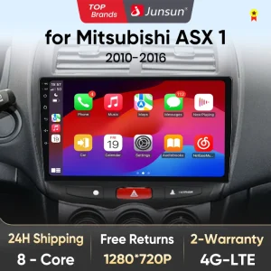 Junsun V1 AI Voice Draadloze CarPlay Android Auto Radio Voor Mitsubishi ASX 1 2010 2011-2016 4G Auto multimedia GPS 2din autoradio