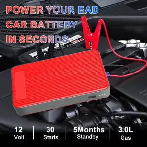 GKFLY 2000A 12V Auto Jump Starter Power Bank Draagbare Auto Batterij Booster ChargerStarting Apparaat Auto Emergency Start-up verlichting
