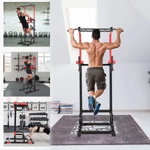 Power Tower Pull Up Bar Sterkte Bodybuilding Staande 200kg Trainingsapparatuur Ultifunctioneel Dip Station Home Fitness