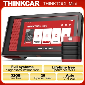 THINKCAR Thinktool Mini/THINKTOOL Mini 2 OBD2 diagnostisch hulpmiddel Alle systeemdiagnose Autoscanner ECU-codering/actieve test CANFD Levenslange gra