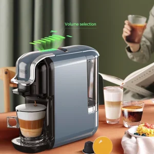 HiBREW Koffiezetapparaat met meerdere capsules, Hot/Cold Dolce Gusto Melk Nespresso Capsule ESE Pod Gemalen koffie Cafetaria 20Bar 5 in 1