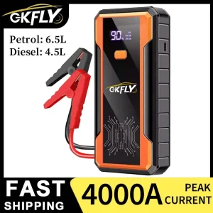 GKFLY 4000A Auto Jump Starter 59.2Wh Power Bank Batterij Booster Oplader 12V Startapparaat Benzine Diesel Auto Starter Buster