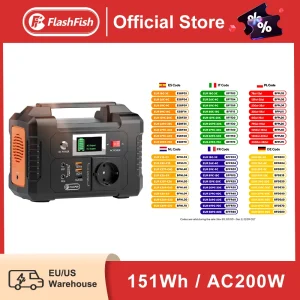 FF Flashfish E200 draagbare krachtcentrale 200W zonnegenerator 151WH batterij AC DC buitencamera drone voeding zonne-energie