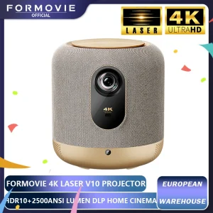 Formovie V10 4K Laser Projector 2500Ansi Lumen Voor Thuis Smart Theater Full Hd Draagbare Smart Cinema Memc Hdr Camping Beamer