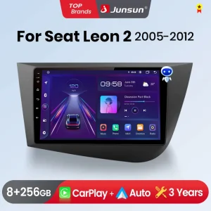 Junsun Draadloze Carplay Android Auto Autoradio Voor Plaats Leon Mk2 2005-2012 Gps Intelligente Systemen Stereo Multimedia Autoradio