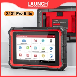 LANCERING X431 PRO Elite OBD2-scanner Scantool met CANFD DOIP Automotive Diagnostic Tool ECU-codering Volledig systeem, 37+ resets, FCA