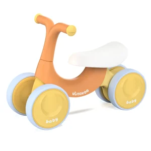 Ubravoo Baby Balans Fiets Speelgoed, Baby Walker, Peuter Loopfiets 10-36 Maanden Rijden Op Speelgoed Verjaardagscadeau Met 4 Wielen, Geen Pedaal