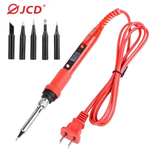 Jcd 80W Instelbare Temperatuur Elektrische Soldeerbout Lcd Lasgereedschap Keramische Verwarmer Soldeerbout Warmte Potlood Reparatie Tools