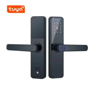 Tuya Fingerpirnt Wachtwoord Smart Deurslot Digitaal Toetsenbord Elektronisch Slot Kaarttoetsen Vingerafdruk Tuya Bluetooth Smart Lock Keyless