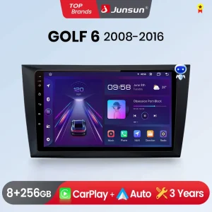 Junsun Draadloze Carplay Android Auto Autoradio Voor Golf 6 2008 2009-2016 Gps Intelligente Systemen Tereo Multimedia Autoradio