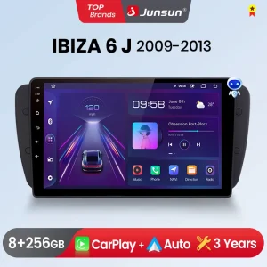 Junsun Draadloze Carplay Android Auto Autoradio Voor Seat Ibiza 6j 2009-2013 Gps Intelligente Systemen Stereo Multimedia Autoradio