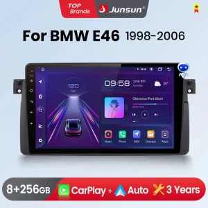 Junsun Draadloze Carplay Android Coach Radio Voor Bmw M3 E46 1998 2000-2006 Gps Intelligente Systemen Multimedia Autoradio