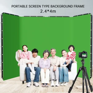 Sh 240X400Cm Achtergrond Stand Frame Met Fotografie Groen Scherm Achtergronden Fotografie Achtergrond Voor Levende Video-Opname