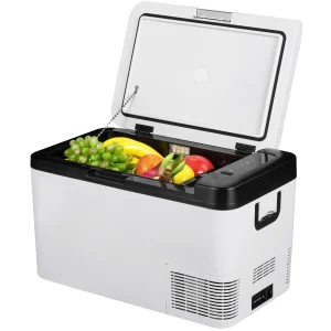 SucceBuy 25L Autokoelkast Minikoelkast Vriezer Draagbare compressorkoeler DC 110-240V Ijskast voor autorijden Camping Picknick