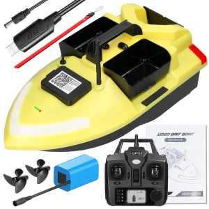 GPS Visaas Boot 500m Afstandsbediening Voerboot Dual Motor Fishfinder 2KG Laden Ondersteuning Automatische Cruise/Return/Route Cor