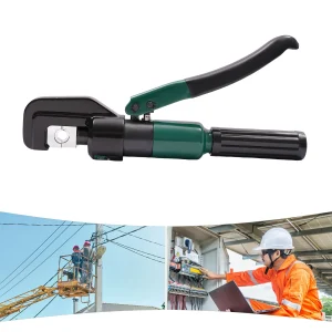 Handbediende hydraulische krimptang YQK-70 60KN Handmatige hydraulische crimper met 8 paar matrijzen 20 cm antislip rubberen handgreep
