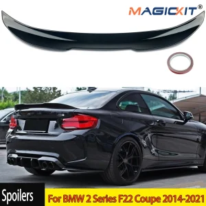 Magickit Voor Bmw 2 Series F22 Glanzend Zwart Achterste Kofferbak Spoiler F87 M2 Psm Ducktail Stijl