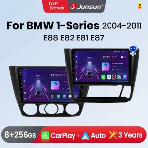Junsun Draadloze Carplay Android Auto Auto Radio Voor Bmw 1-Serie 1 Serie E87 E81 E82 E88 2004-2011 Gps Multimedia 2 Din Systemen
