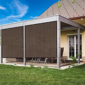 Schaduwdoek 90% Zonnescherm Stof Privacy Scherm Afdekking Met Grommets Terraskap Net Voor Tuin Buiten Pergola