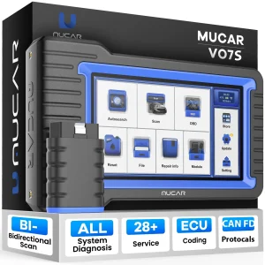 Mucar Vo 7S/Vo7 Obd2-scanner 28 Reset Scannertools Met Actieve Test-Ecu-Coderingsfunctie Volledige Diagnostische Tools Voor Het Systeem