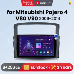 Junsun Android Draadloze CarPlay Auto Radio Voor Mitsubishi Pajero 4 V80 V90 2006-2014 Intelligente Systemen DSP SWC RDS GPS FM