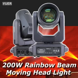 LED Moving Head Licht 200W Beam+Spot+18 Roterende Prisma's+Regenboog 12 Gobo 8 Kleur Effect DJ Dmx Podium Lichteffect Licht Disco Bar