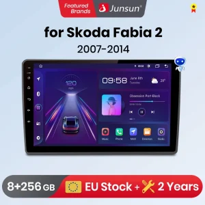 Junsun V1 Plus Autoradio Voor Skoda Fabia 2 2007 - 2014 Draadloze Carplay Android Auto Intelligente Systemen Geen 2 Din 2din Dvd