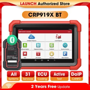 Nieuwe Lancering X431 Crp919x Bt Obd2 Scanner Auto Diagnostische Hulpmiddelen Auto Canfd Doip Ecu Codering Professionele Scan