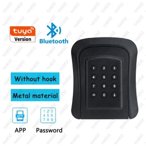 Tuya/Ttlock Smart Key Box Wachtwoord Outdoor Ip65 Waterdichte Anti-Diefstal Sleutel Veilig Beveiliging Intelligente Zinklegering Slimme Muurbevestigin