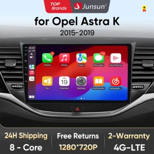 Junsun V1 Ai Stem Draadloze Carplay Android Auto Radio Voor Opel Astra 2015 2016 2017 2018 2019 4G Auto Multimedia Gps 2din