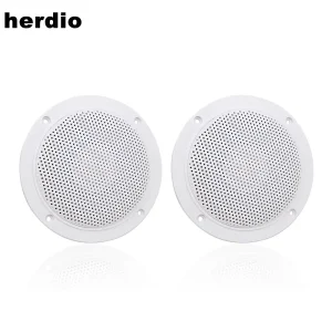 Herdio 4 Inch 160W Huis In-Wall Plafond Waterdichte Luidspreker Surround Sound Speaker Voor Keuken Badkamer Jacht Buiten Theater