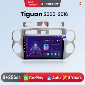 Junsun CarPlay Android Auto Auto Radio Voor VW VolkVolkswagen Tiguan 1 NF 2006-2016 Intelligente Systemen Stereo Multimedia Auto Radio ﻿
