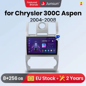 Junsun Android Draadloze CarPlay Auto Radio Voor Chrysler 300C Aspen 2004-2008 Auto Intelligente Systemen DSP SWC RDS GPS FM BT