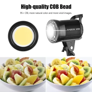 Andoer Lm135bi Led Fill Licht 135W Studio Video Licht 3000K-5600K Met Afstandsbediening Voor Product Portret Huwelijksfotografie